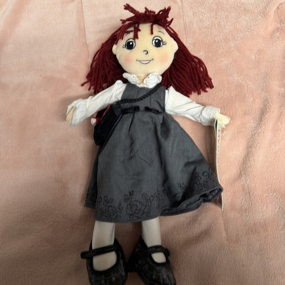 Gymboree Gymbelle Soft Stuffed Plush Cloth Doll 2001 12" Red Yarn Hair